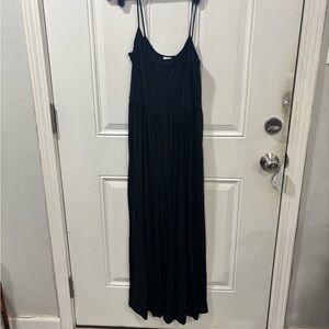 Aritzia Wilfred Market Jumpsuit Black Spaghetti-Strap Size M